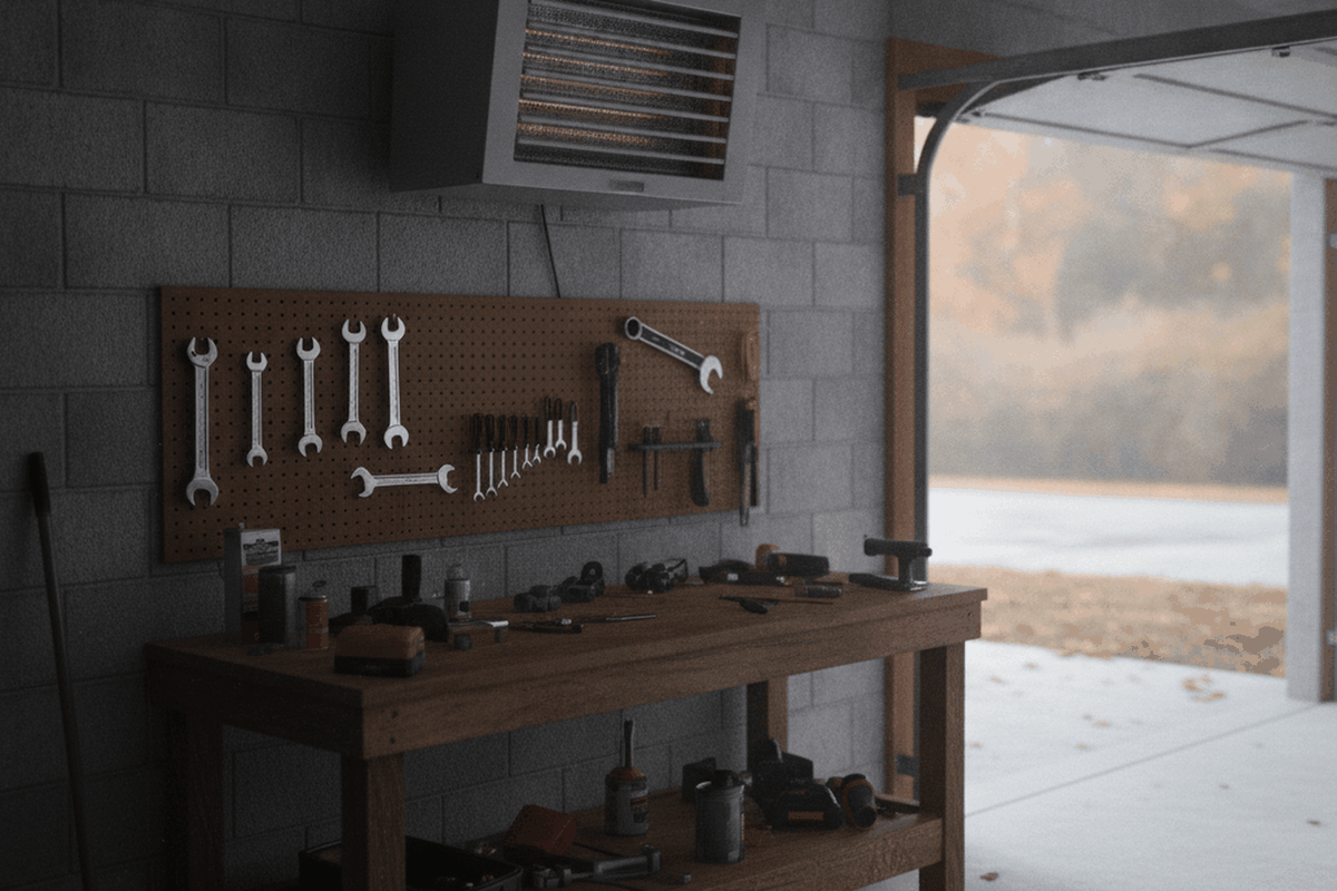 The 7 Best Garage Heaters (2026), Priced Per BTU: best garage heater in an autumn garden setting