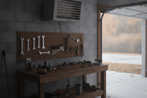 The 7 Best Garage Heaters (2026), Priced Per BTU: best garage heater in an autumn garden setting