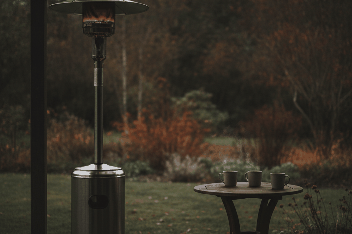 The 7 Best Patio Heaters for Fall Nights (2026): best patio heater in an autumn garden setting