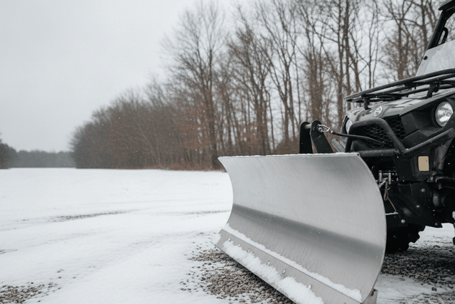 The 8 Best ATV and UTV Snow Plows (2026): best atv snow plow in an autumn garden setting