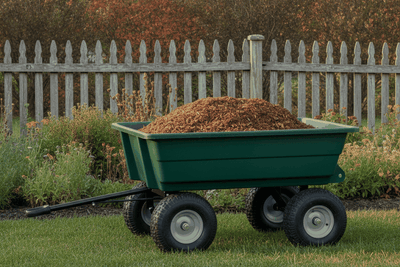 The 7 Best Garden Carts for Hauling (2026): best garden cart in an autumn garden setting