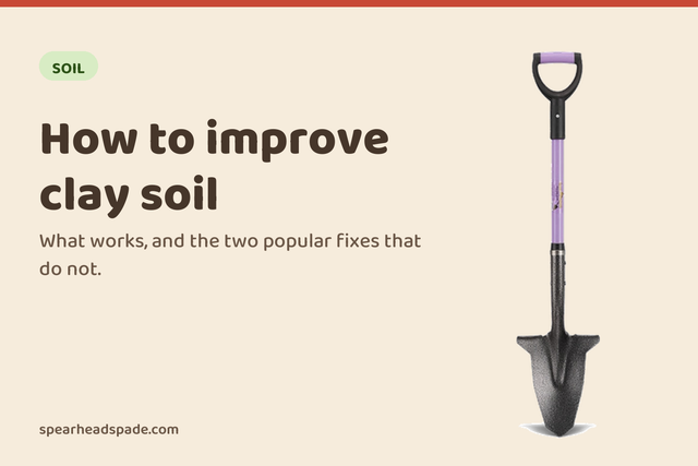 How to improve clay soil, from the Spear Head Spade garden guides