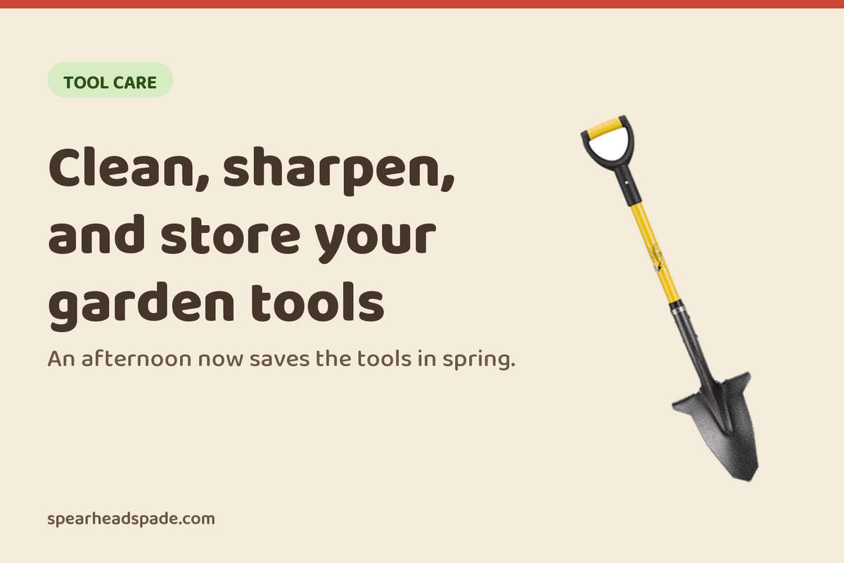 How to Clean, Sharpen, and Store Garden Tools for Winter