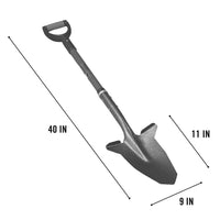 Spear Head Spade SHFD3 dimensions: 40 inch overall length, 9 x 11 inch beveled blade