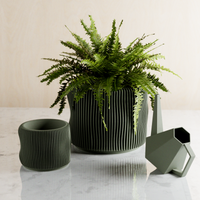 Bubbly Planters in Muted Green, two sizes