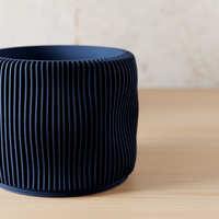 Bubbly Planter in Navy Blue