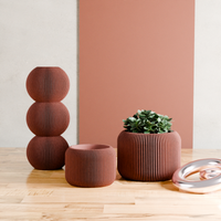 Orbis Planters in Terracotta, two sizes