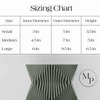 Tide Planter size chart