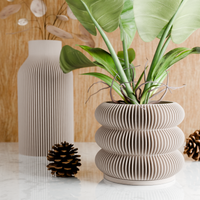 Triple Bubbles Planter in Muted White