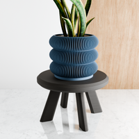 Triple Bubbles Planter in Muted Blue