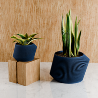 Urban Planters in Navy Blue, two sizes