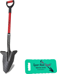 Spear Head Spade 40 inch D-grip spade and garden kneeler gift set