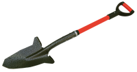 Spear Head Spade SHFD3 40 inch ergonomic garden shovel with red D-grip handle