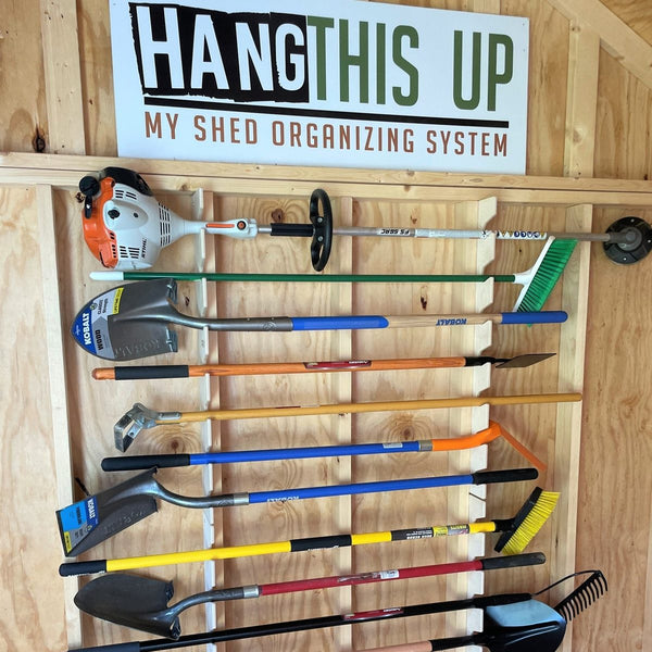Stud-Mount Garden Tool Rack
